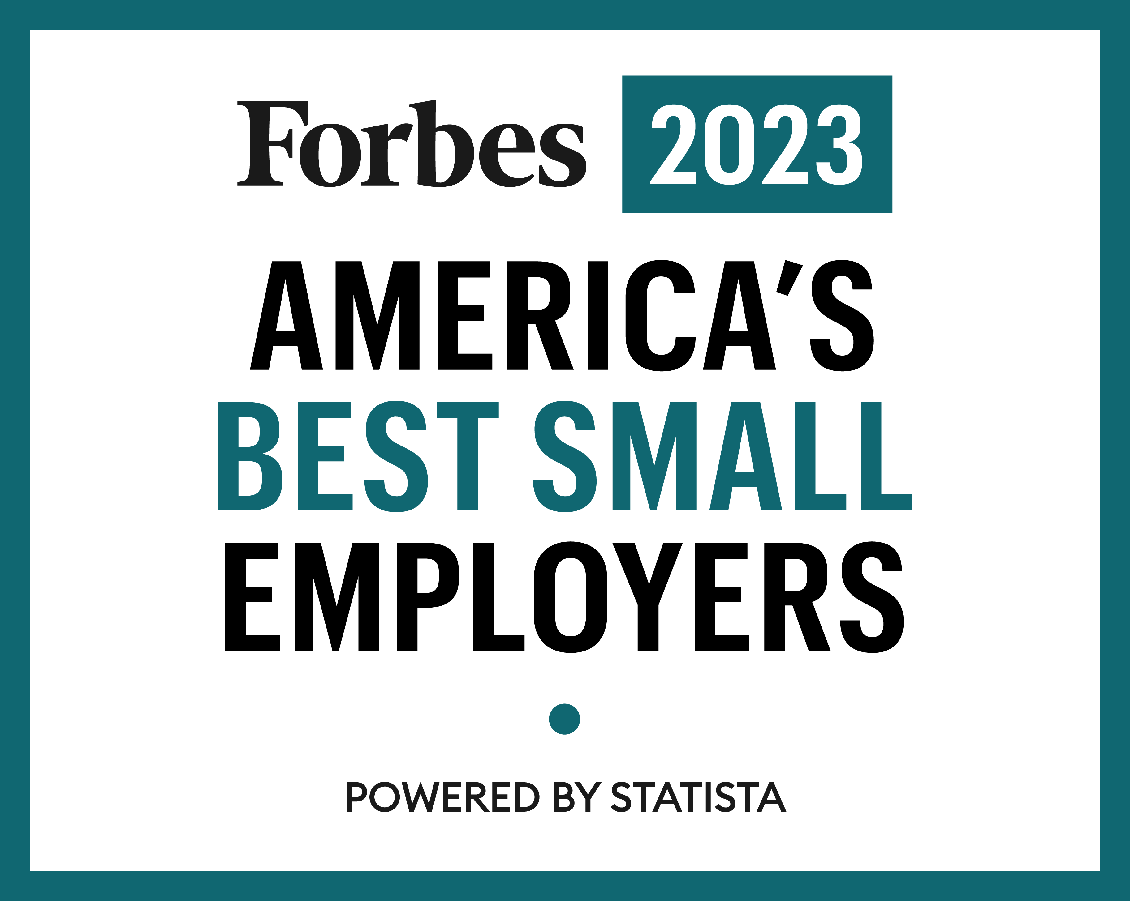 Forbes 2023 America's Best Small Employers (Powered by Statista)